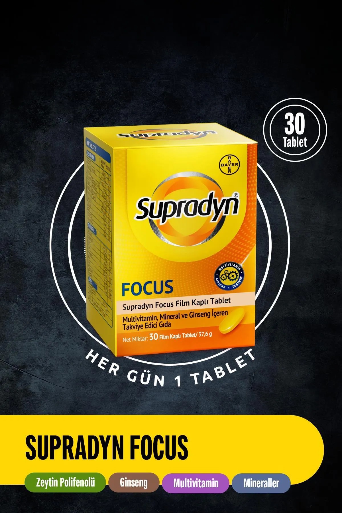 Supradyn Energy Focus 30 Film Kaplı Tablet