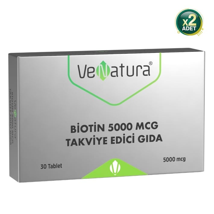 Venatura Biotin 5000 mcg 30 Tablet 2 Adet