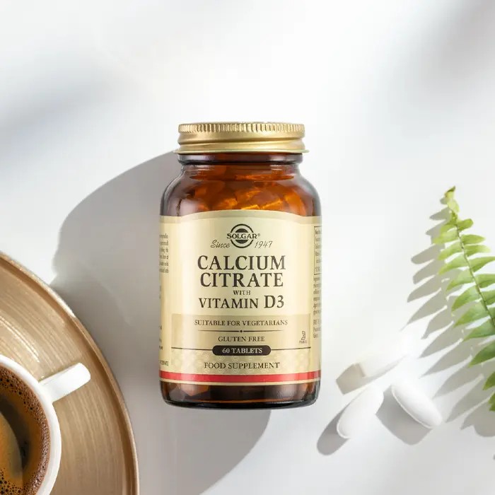 Solgar Calcium Citrate with Vitamin D3 250 mg 60 Tablet