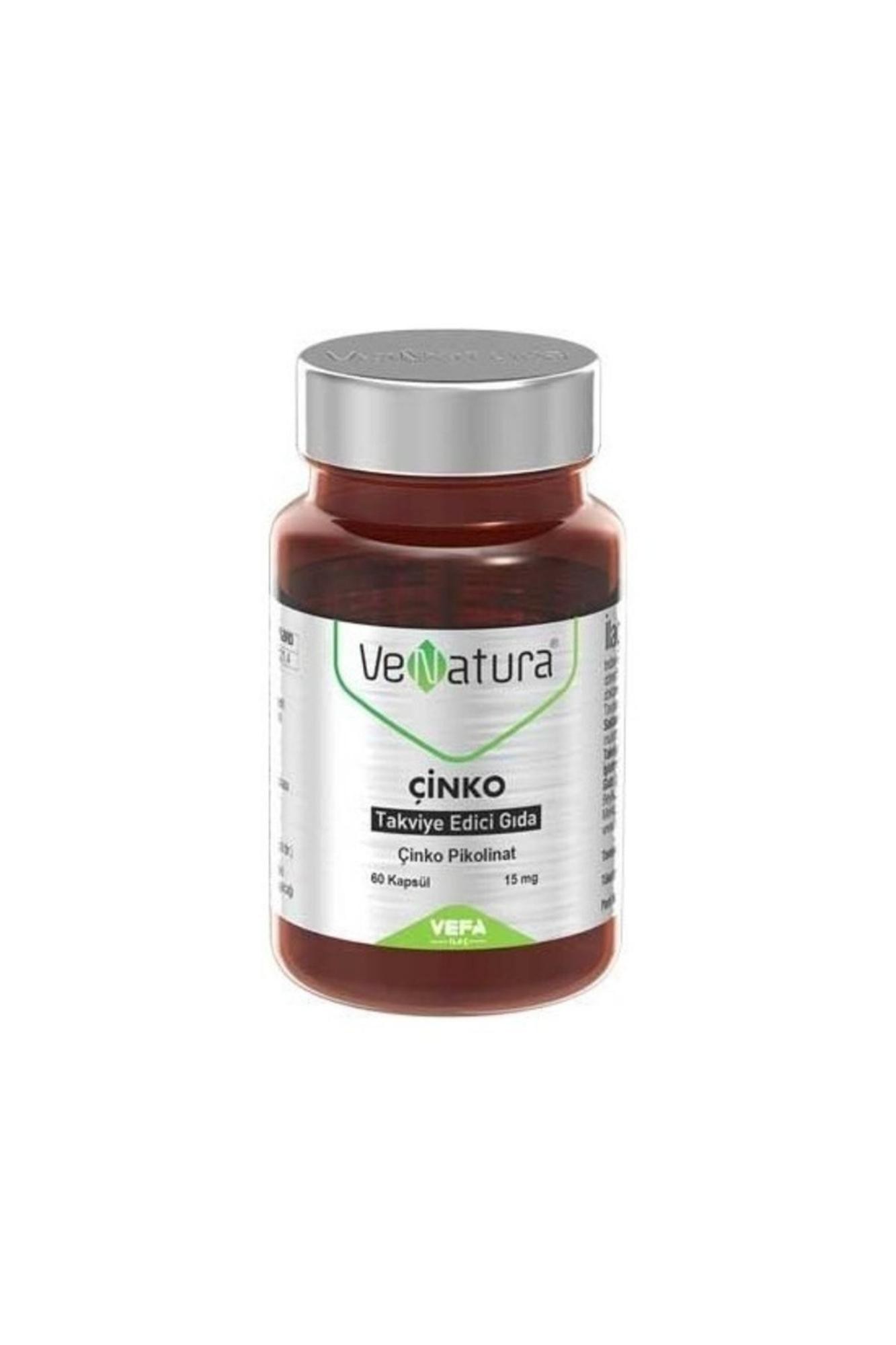 Venatura Çinko Takviye Edici Gıda 15 mg 60 Kapsül