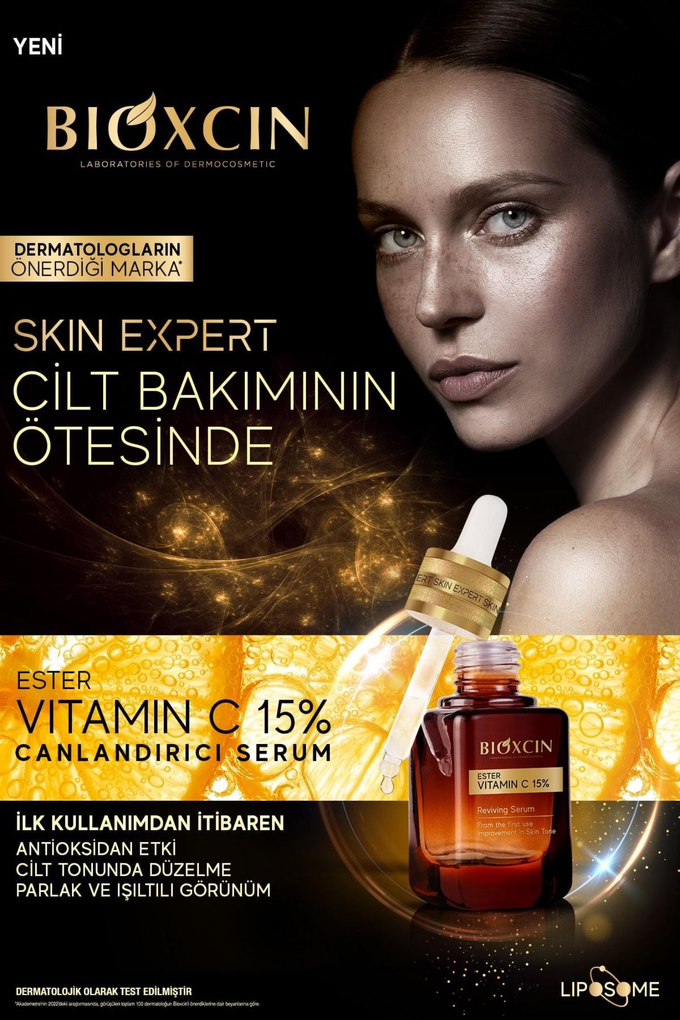 Bioxcin Ester C Vitamini Serum %15 & Niasinamid %2 - Aydınlatıcı Canlandırıcı Renk Tonu Eşitleyici Lipozomal