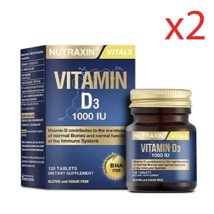 Nutraxin Vitamin D3 120 Tablet 2 Adet