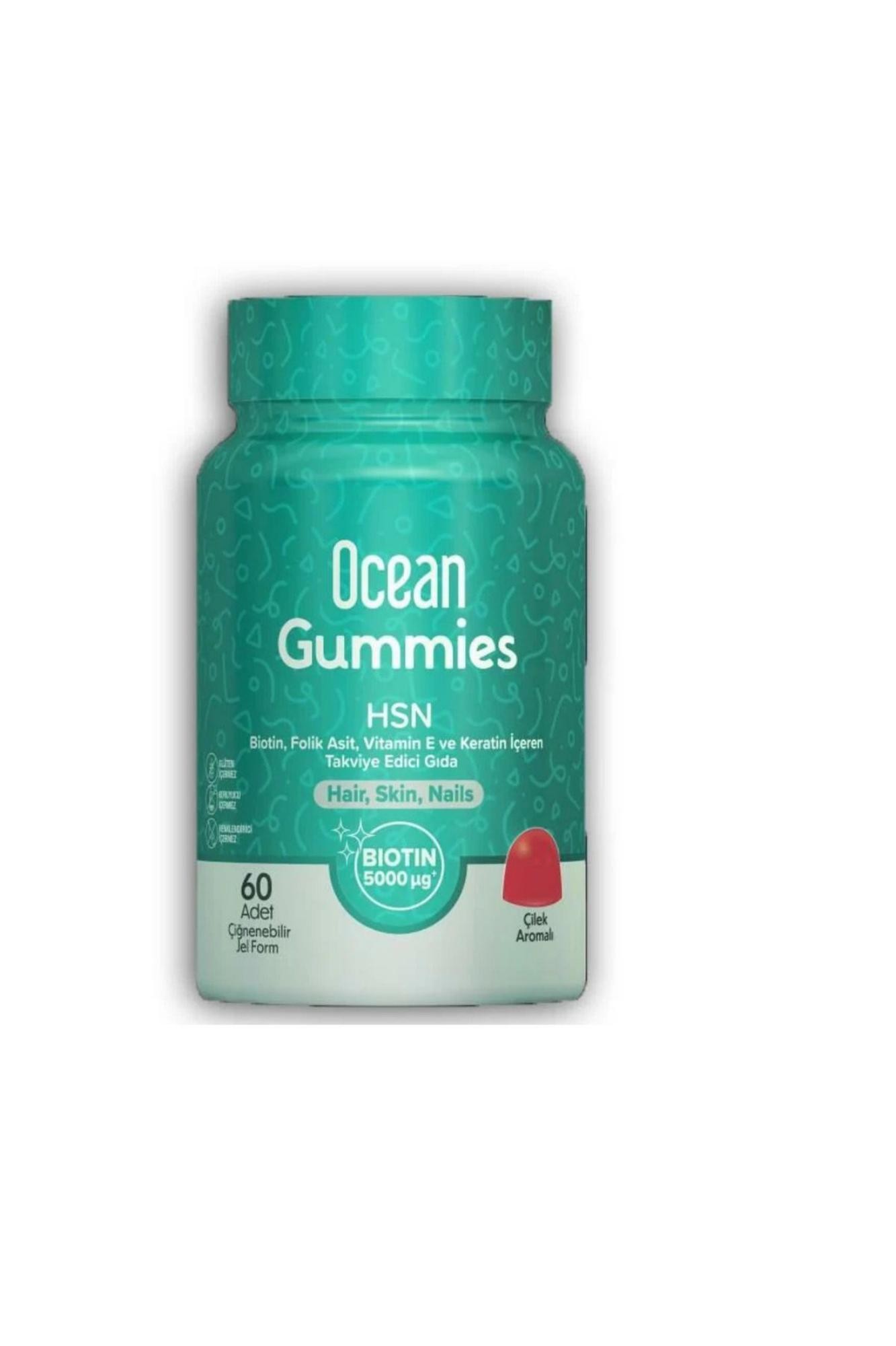 Ocean Gummies HSN 60 Adet Çiğneme Jel Form