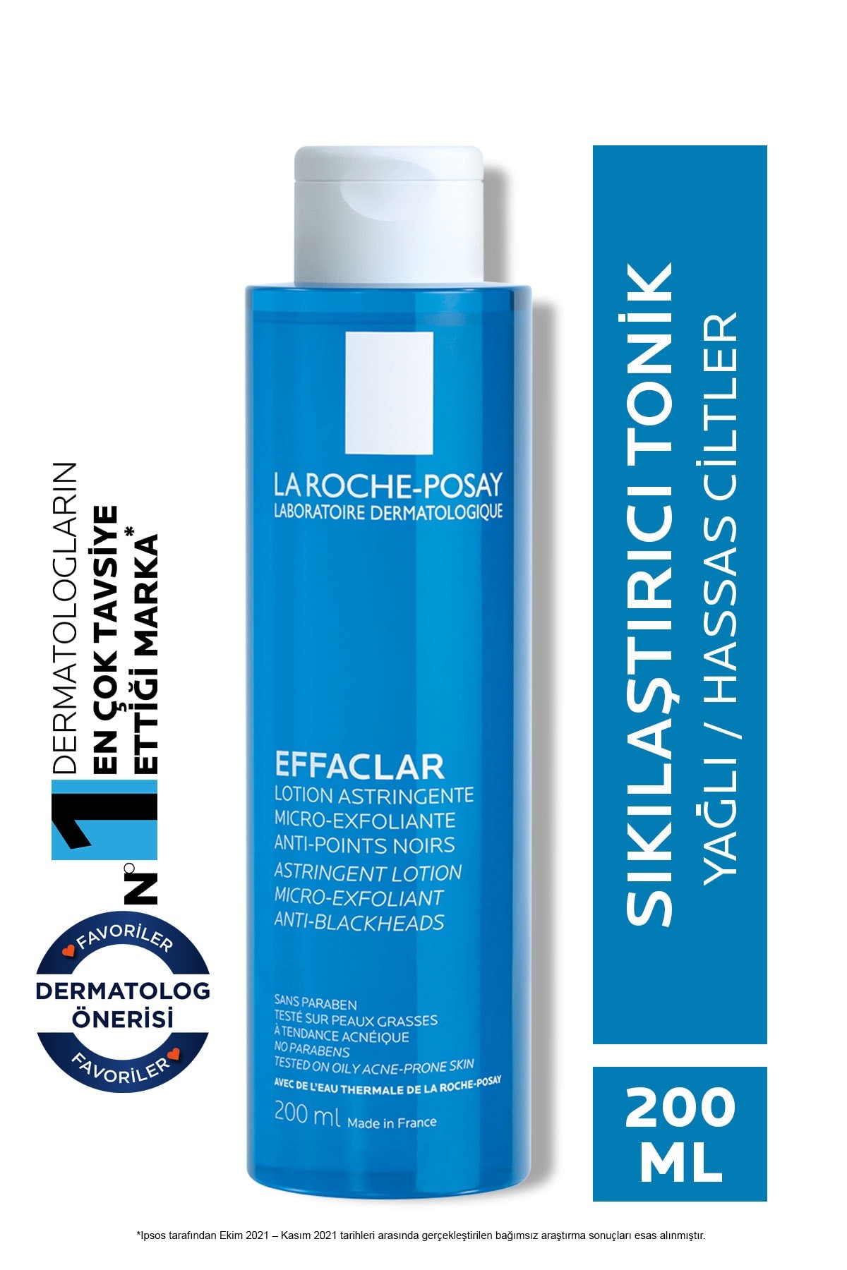 La Roche Posay Effaclar Mikro Soyucu Tonik Yağlı/Akneye Eğilim Gösteren Ciltler Ciltler Gözenek Sıkılaştırıcı 200ml