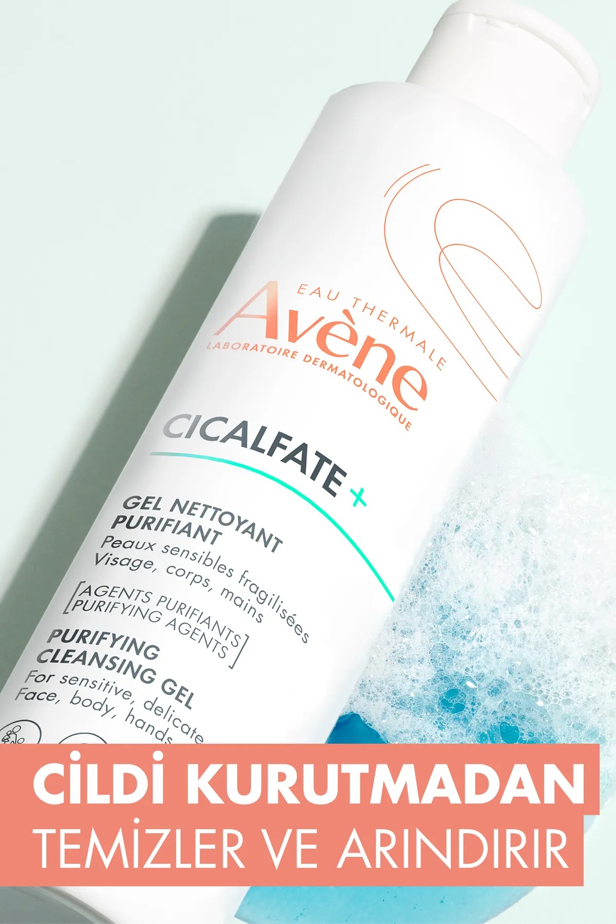 Avene Cicalfate Gel Nettoyant Purifiant 200 Ml