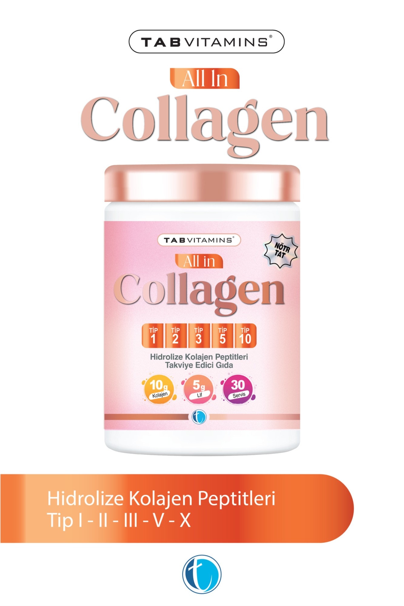 Tabvitamins All in Collagen 1-2-3-5-10 Tip 503 gr