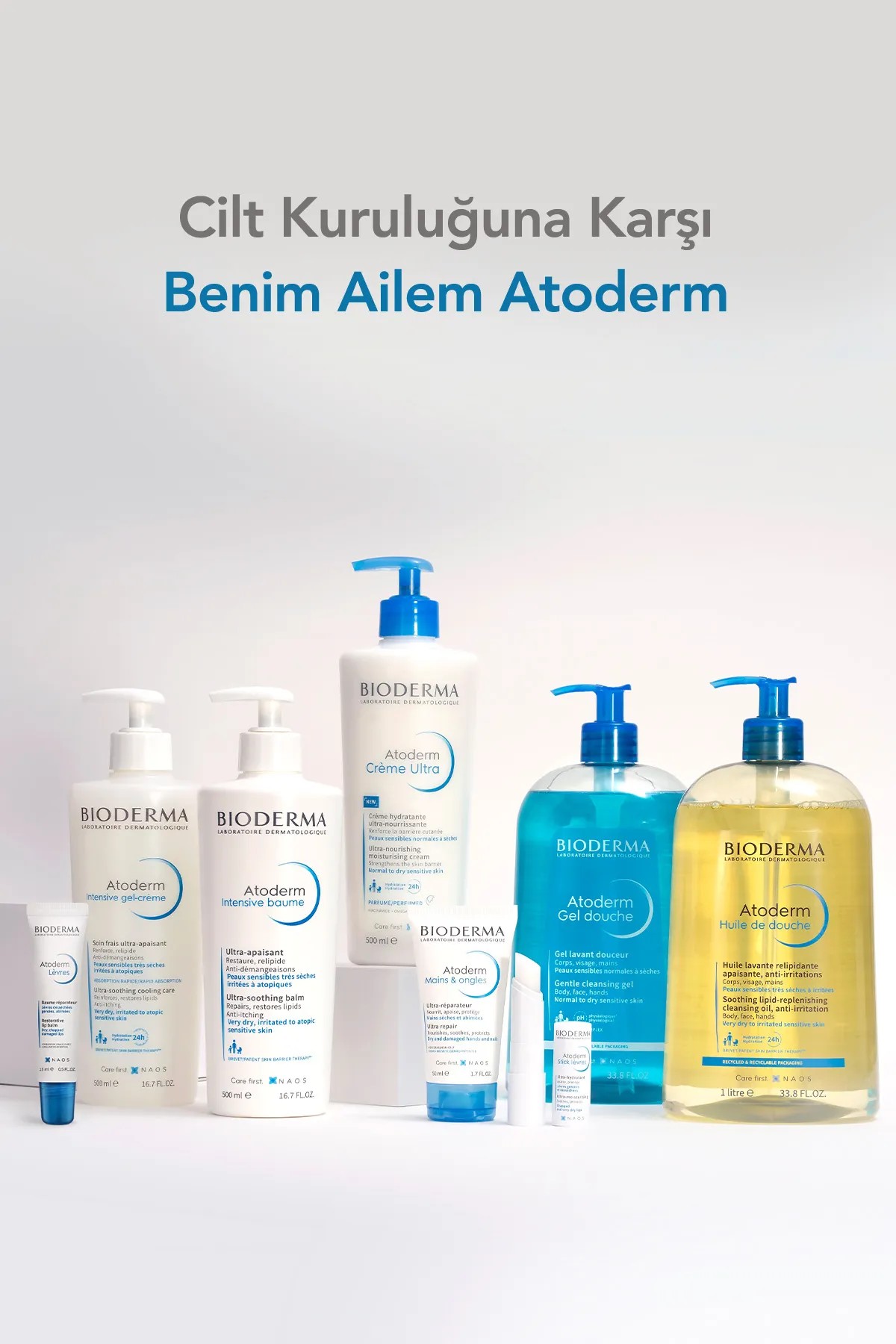 Bioderma Atoderm Atoderm Kuru Ciltler için Onarıcı ve Nemlendirici El ve Tırnak Bakım Kremi 50 ml