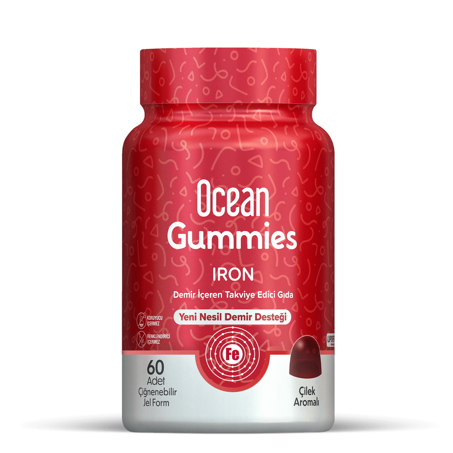 Ocean Gummies Iron 60 Jel Form