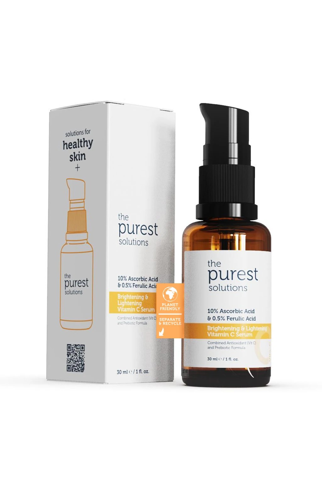 The Purest Solutions Aydınlatıcı Ve Cilt Tonu Eşitleyici C Vitamini Cilt Yüz Serumu 30 Ml