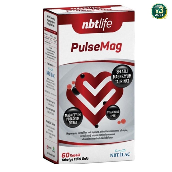 NBT Life Pulsemag 60 Kapsül 3 Adet