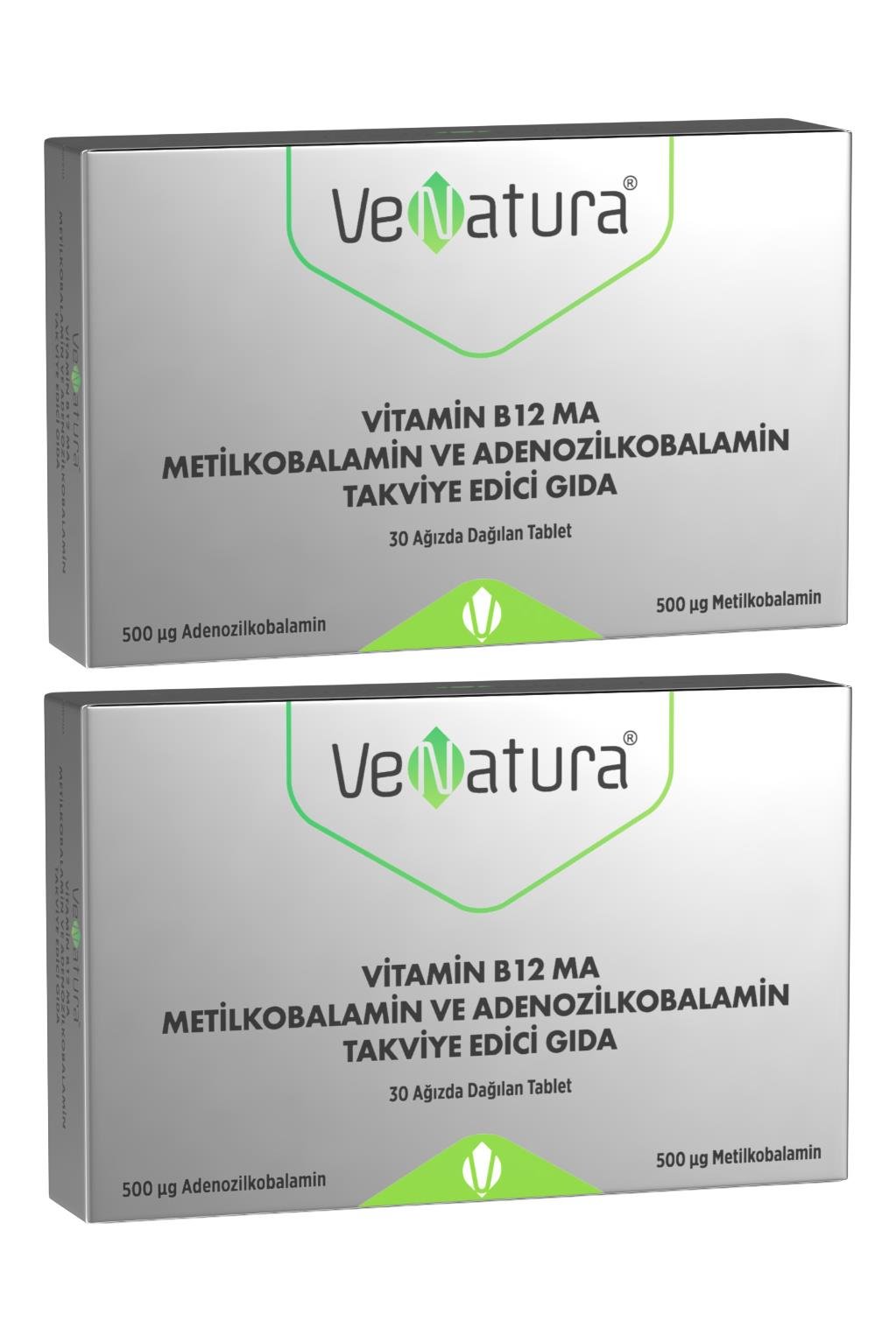 Venatura Vitamin B12 Ma 30 Tablet 2 Adet