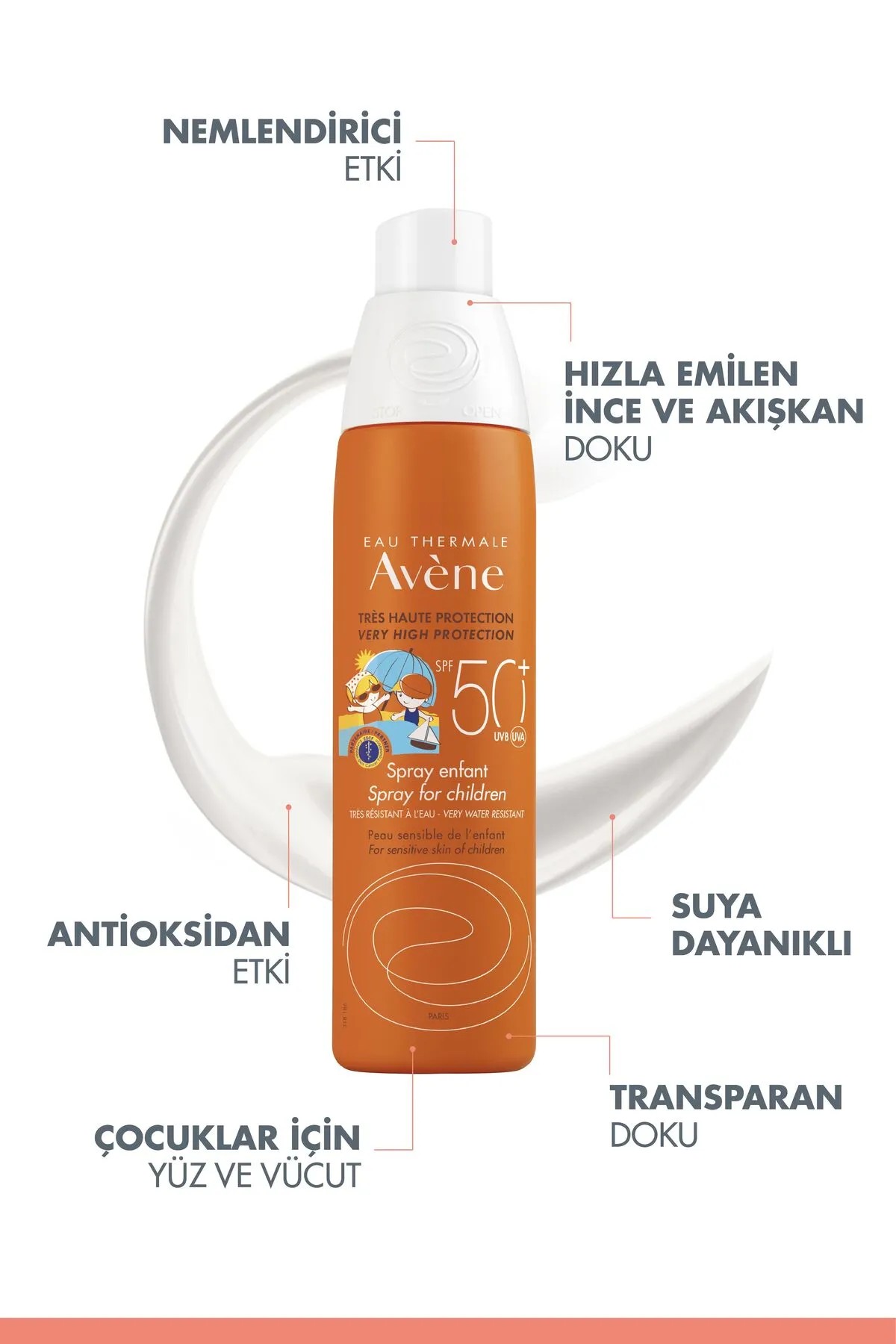 Avene Sun Care Spf 50+ Çocuklar İçin Sprey 200 ml