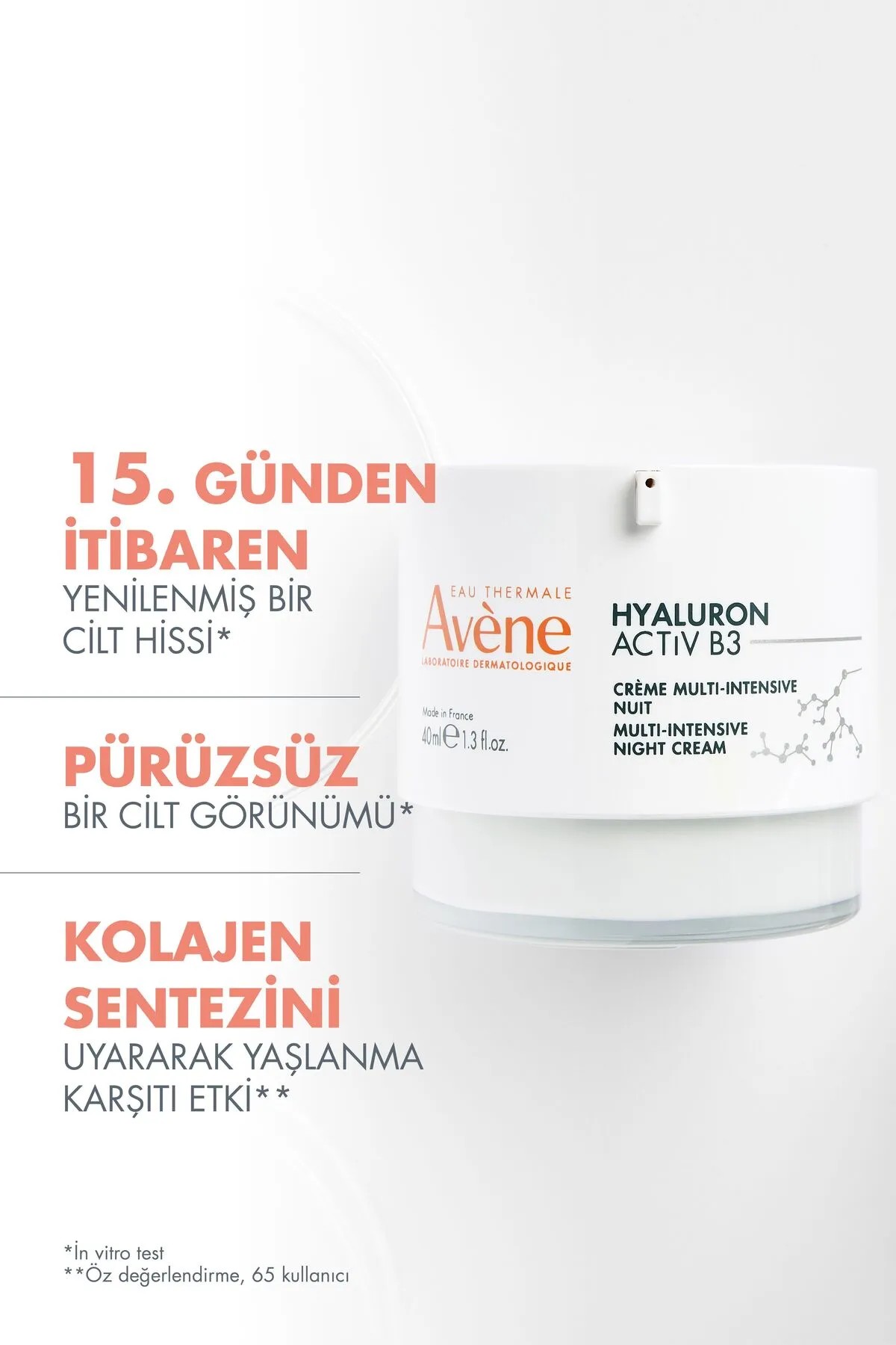 Avene Hyaluron Activ B3 Çok Yoğun Gece Kremi 40 Ml