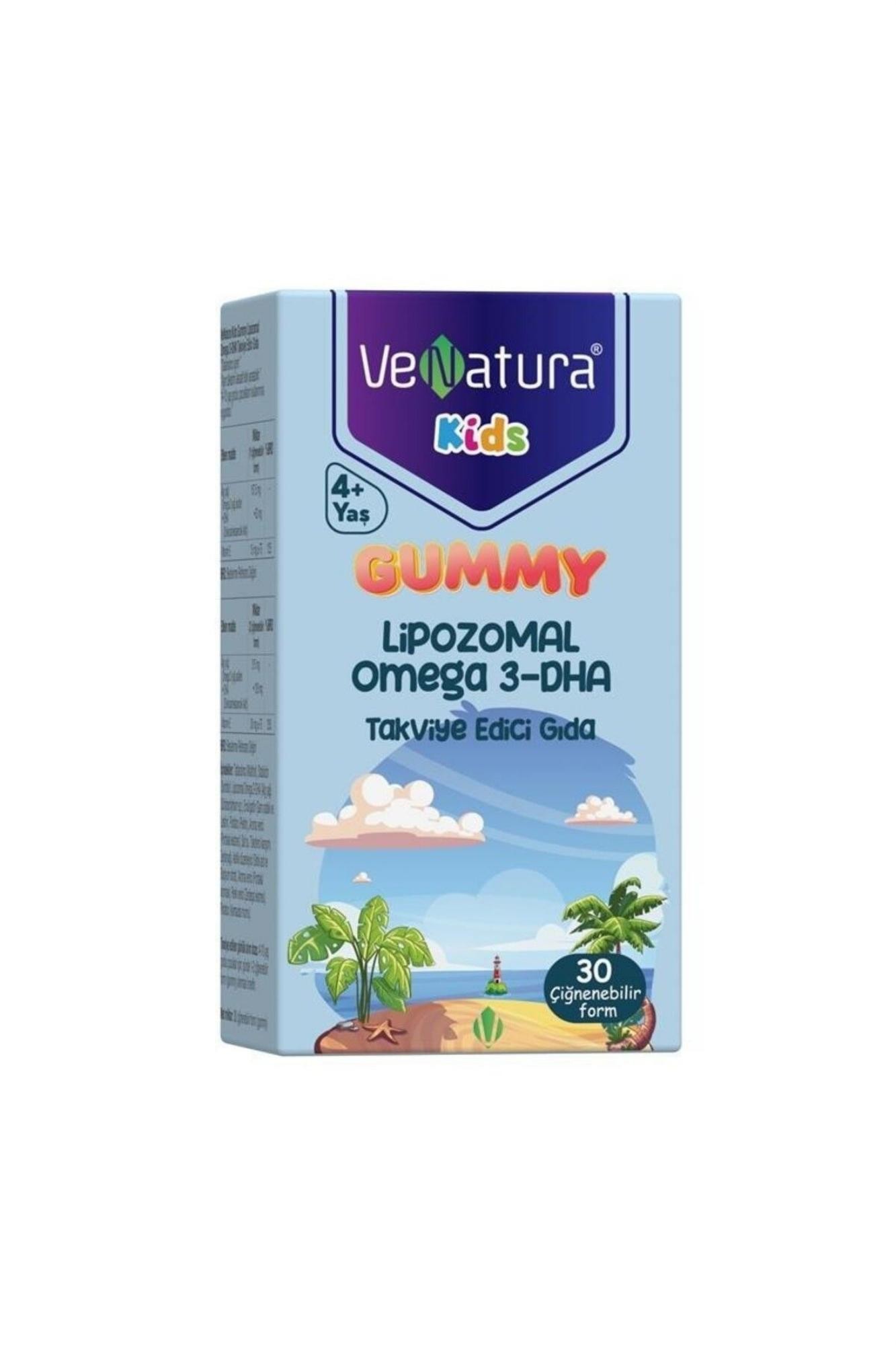 Venatura Gummy Kids Lipozomal Omega 3 Dha 30 Ciğnenebilir Form
