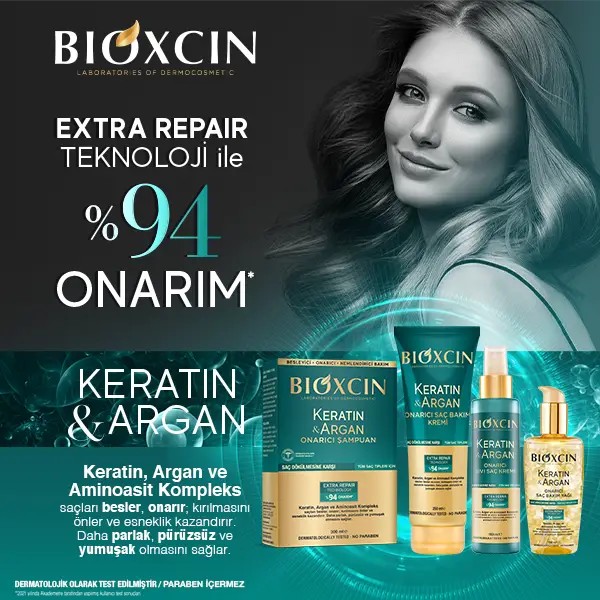 Bioxcin Keratin & Argan Onarıcı Saç Bakım Yağı 150 Ml - Yıpranmış Ve Hasar Görmüş Saçlar