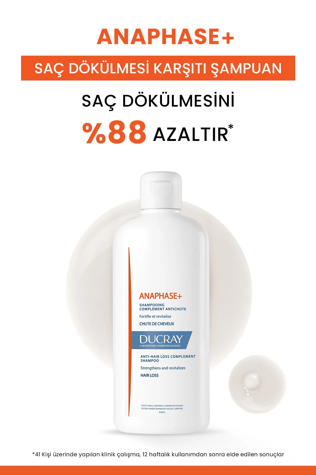 Ducray Anaphase Şampuan Dökülme Karşıtı 400ml