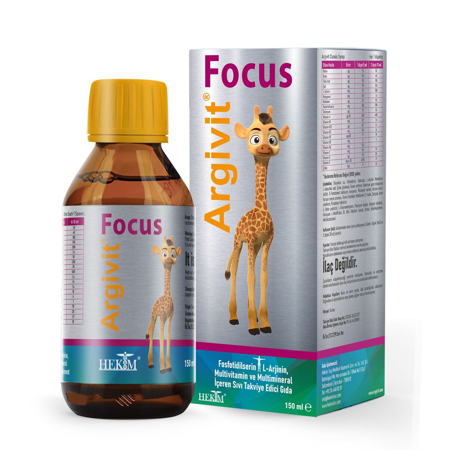 Argivit Focus Takvıye Edıcı Gıda 150 ml