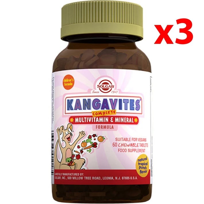 Solgar Kangavites Chewable Vitamin C 100 mg 60 Tablet 3 Adet