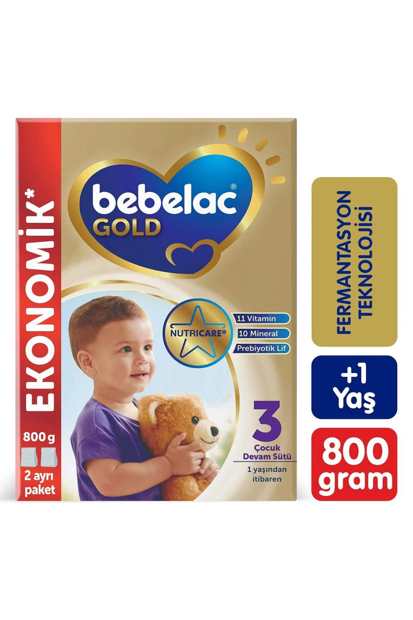 Bebelac Gold 3 Devam Sütü 9 Ay+ 800 gr