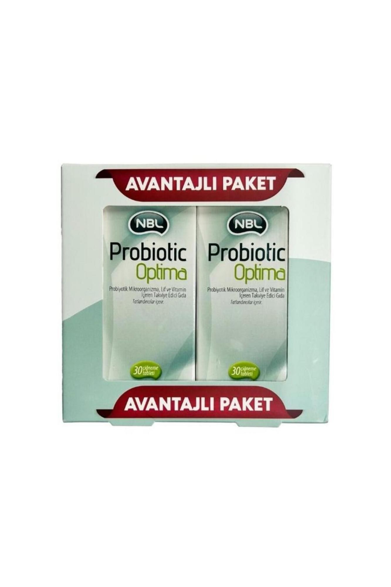 NBL Probiotic Optima 30 Çiğneme Tableti Avantajlı Paket 2 Adet - İkincisi %50 İndirimli