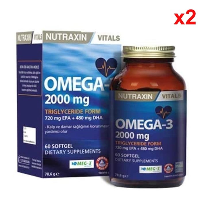 Nutraxin Omega 3 2000 Mg 60 Tablet 2 Adet