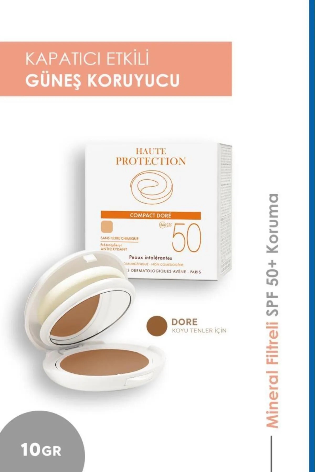 Avene Güneşten Koruma Etkili Fondöten - Compact Dore Spf+50 10g