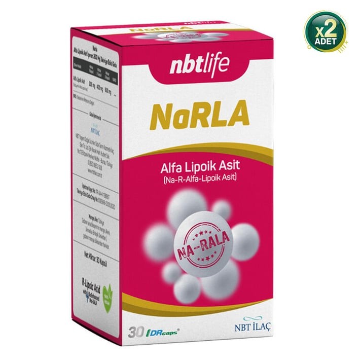 Nbt Narla Alfa Lipoik Asit 200 Mg 30 Kapsül 2 Adet
