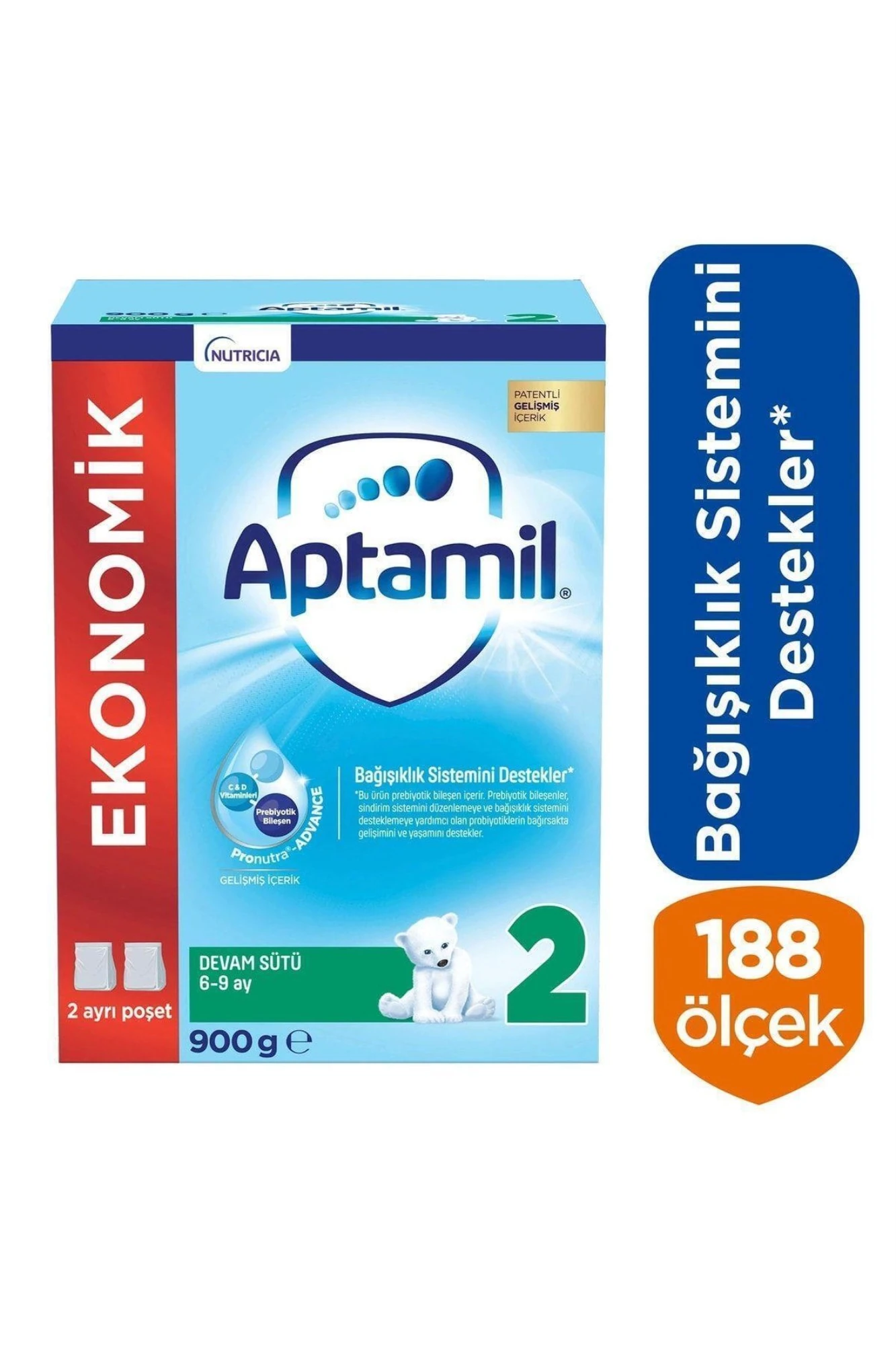 Aptamil Pronutra 2 Devam Sütü 900 gr