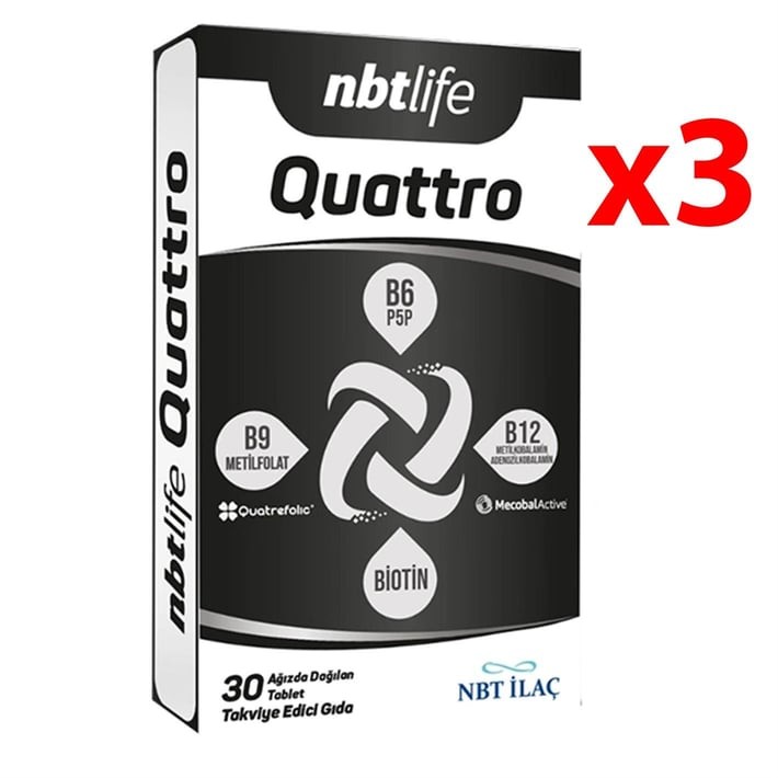 NBT Life Quattro Tablet 30'lu 3 Adet