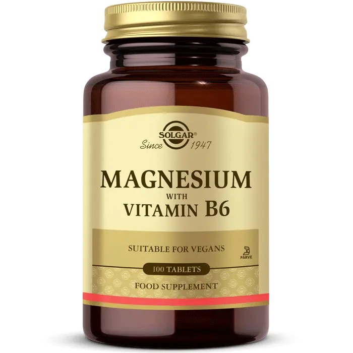 Solgar Magnesium with Vitamin B6 100 Tablet