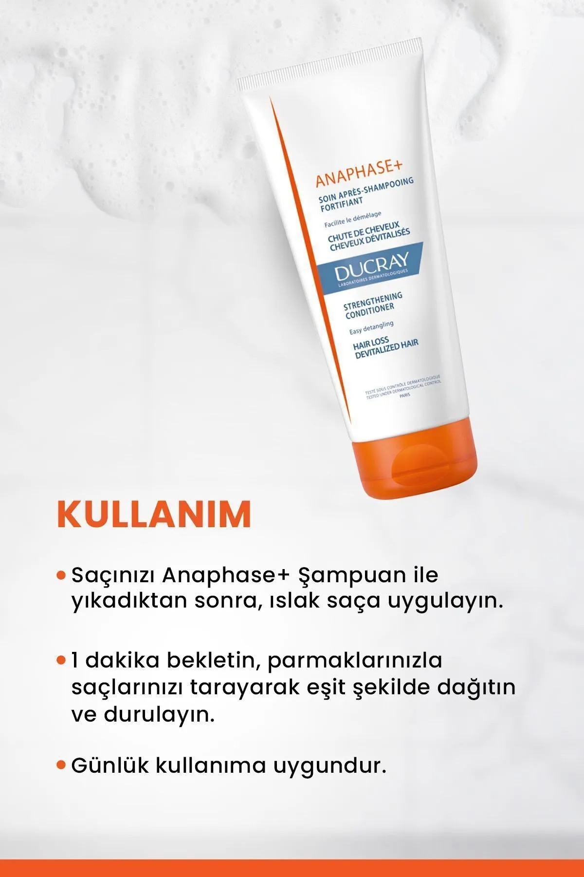 Ducray Anaphase Besleyici Ve Güçlendirici Saç Kremi 200 ml