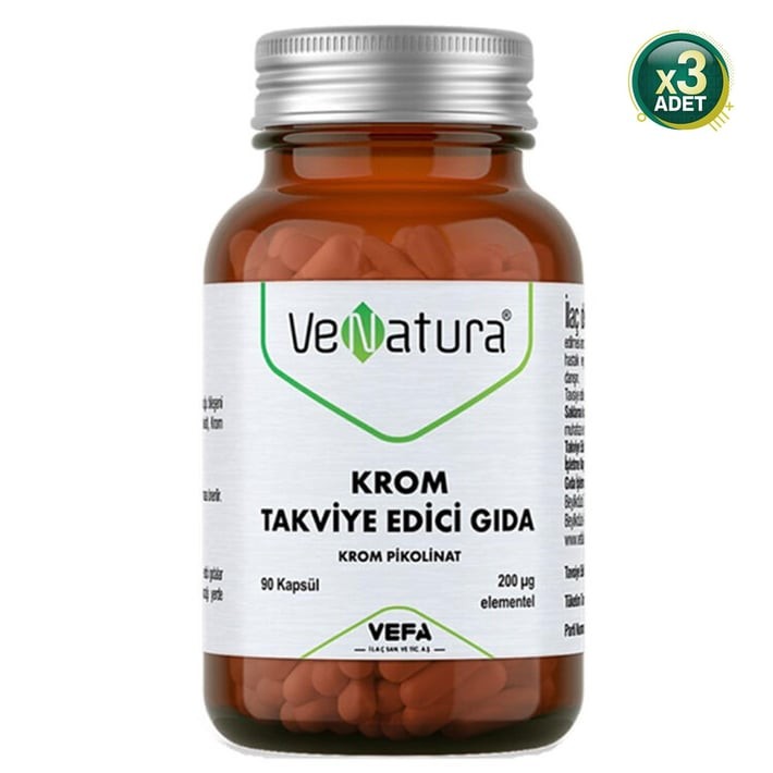 VeNatura Krom 90 Kapsül 3 Adet