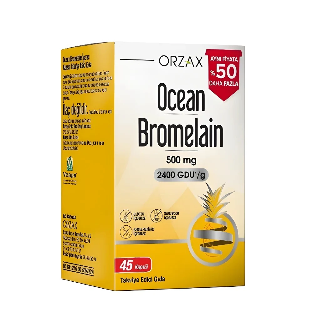 Ocean Bromelain 500 mg 45 Kapsül
