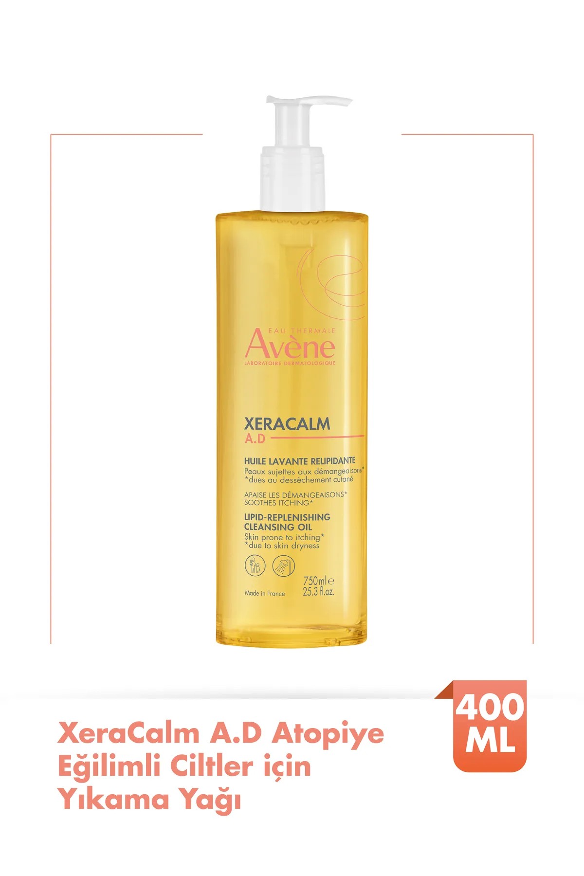 Avene Xeracalm A.d Huile Lavante Cleansing Oil - Temizleyici Yağ 400ml