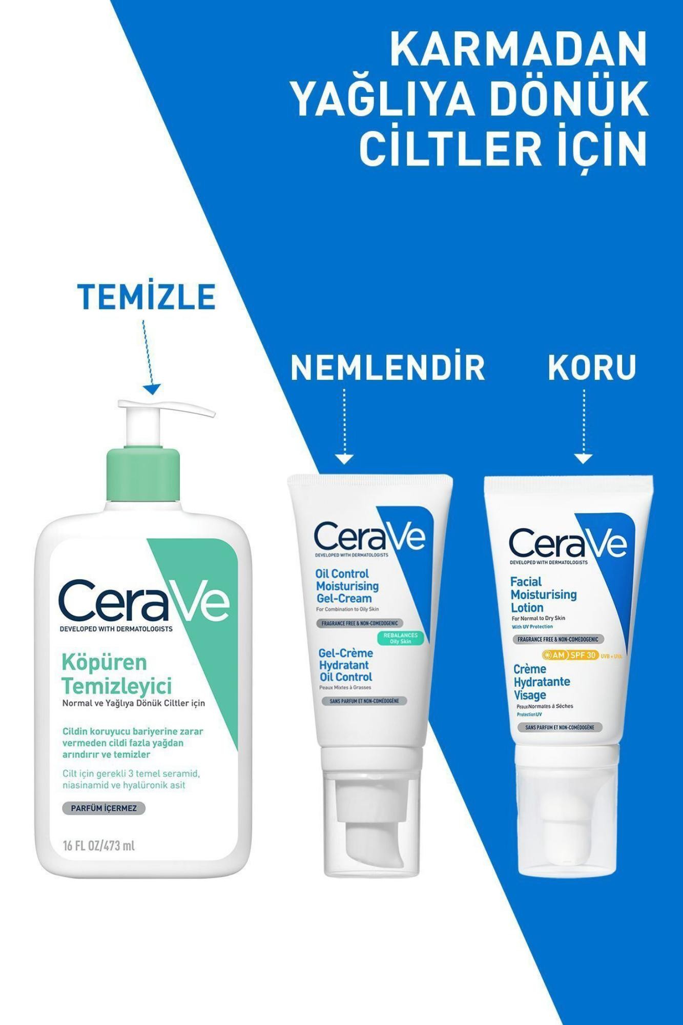 Cerave Yağlanma Karşıtı Nemlendirici Yüz Kremi 52 ml