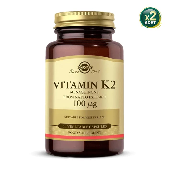 Solgar Vitamin K2 100 mcg 50 Kapsül 2 Adet