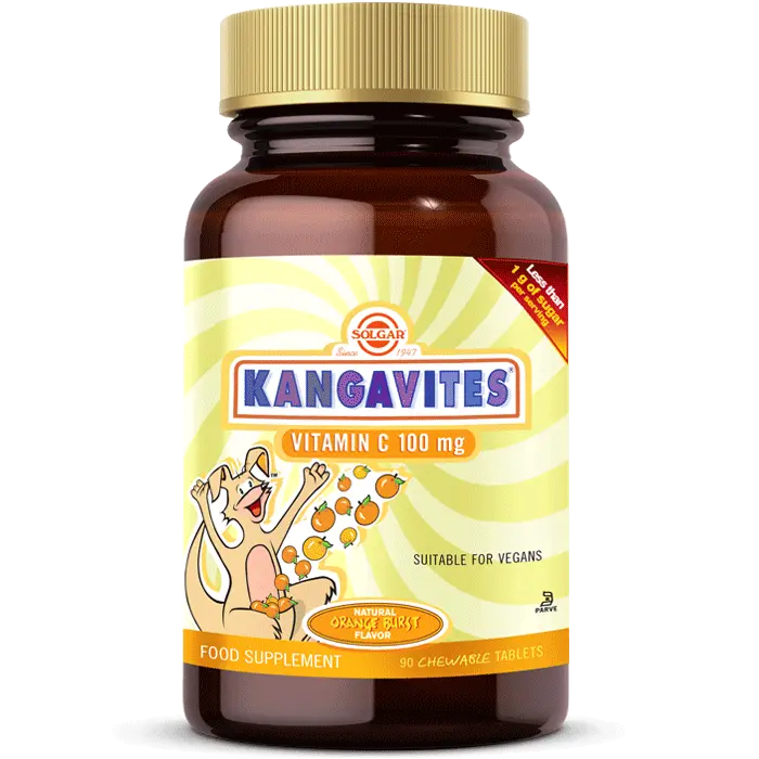 Solgar Kangavites Chewable Vitamin C 100 mg 90 Tablet