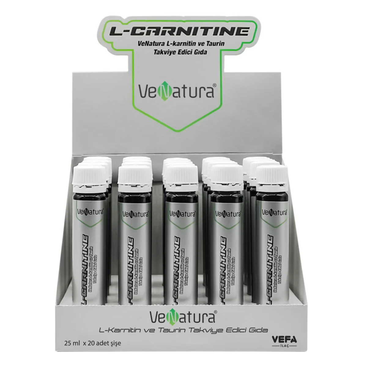 VeNatura L-Carnitine Ve Taurin 25 Ml X 20 Şişe