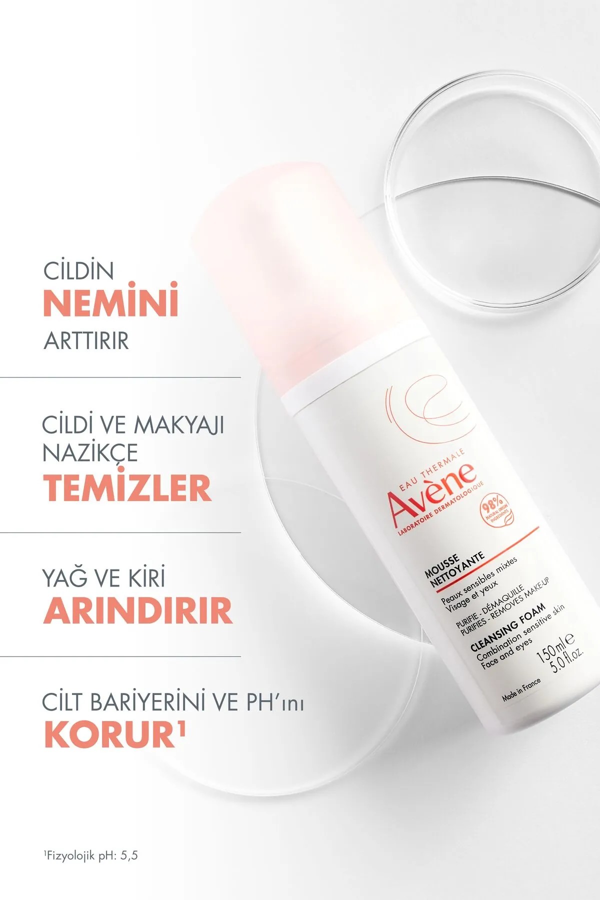 Avene Mousse Nettoyante 150 ml