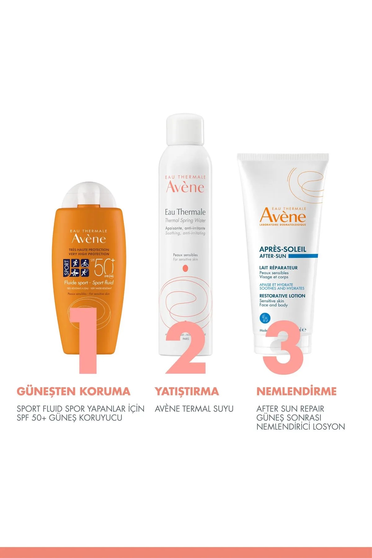 Avene Fluid Sport Güneş Koruyucu Krem Spf+50 100 ml.