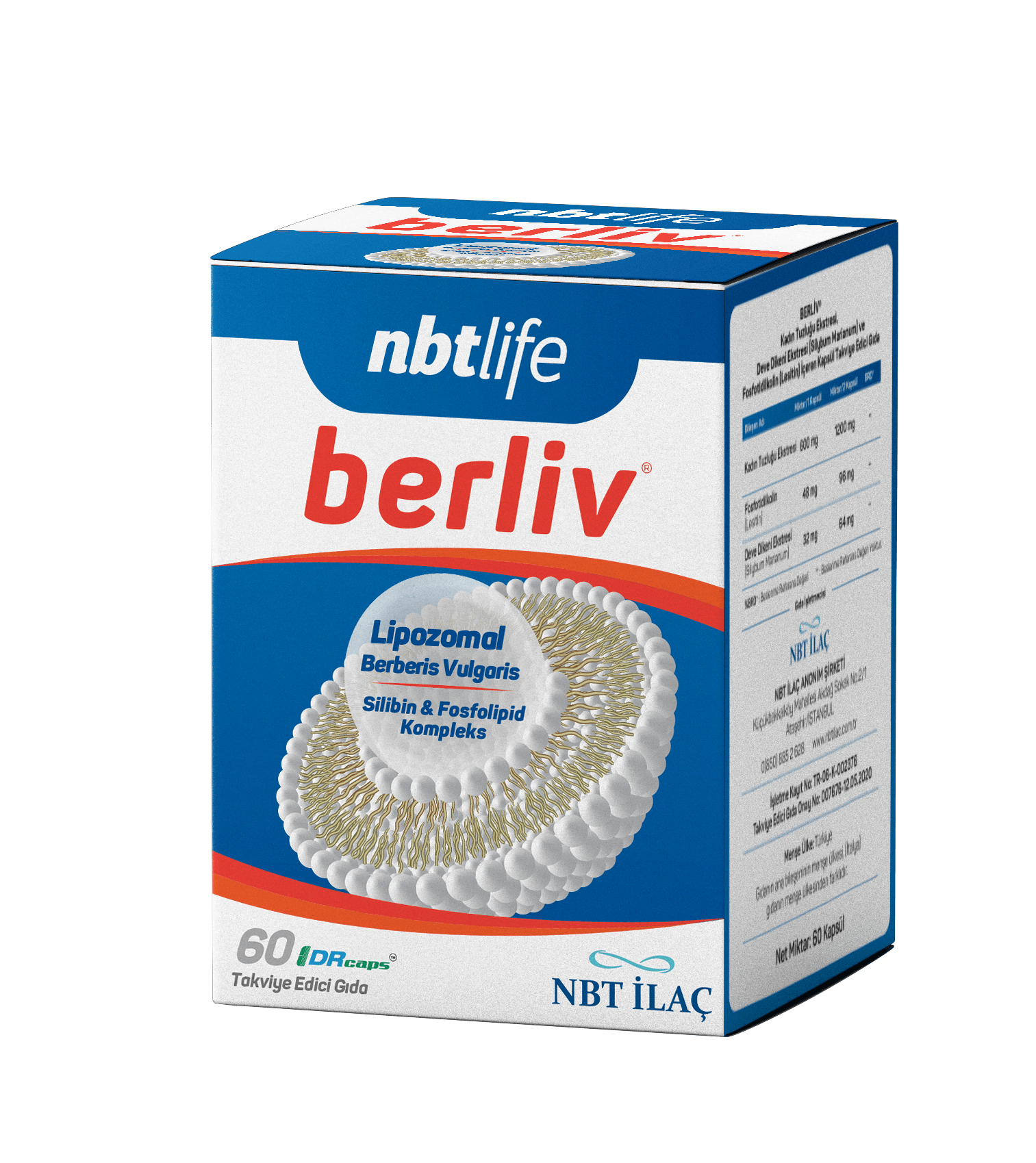 Nbt Life Berliv Lipozamal Berberin 60 Kapsül