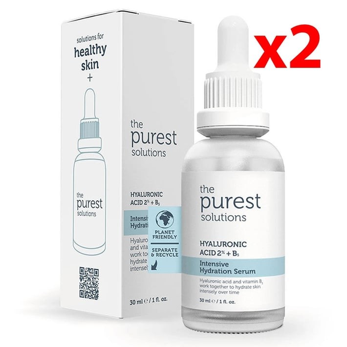 The Purest Solutions Yoğun Nemlendirme Ve Dolgunlaştırıcı Etkili Yenileyici Hyalüronik Asit Cilt Bakım Serumu 30 ml 2 Adet