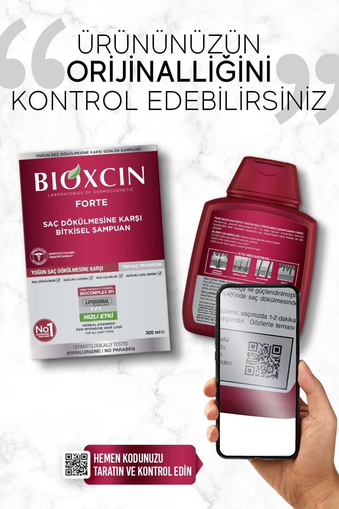 Bioxcin Forte Şampuan 300 Ml - Yoğun Dökülme Karşıtı Şampuan