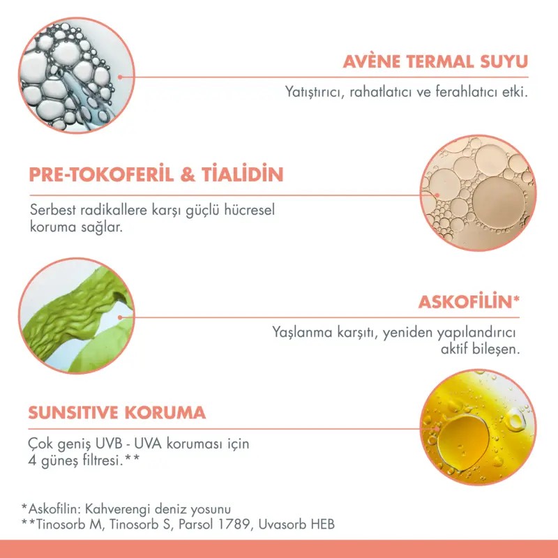 Avene Eau Thermale Solaire Yaşlanma Karşıtı Teinte Spf50+ 50 Ml