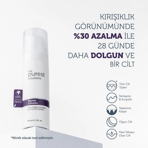 The Purest Solutions Cilt Yenileyici Ve Yaşlanma Karşıtı, Onarıcı Peptit Cilt Bakım Serumu 30 Ml (Peptide Complex)