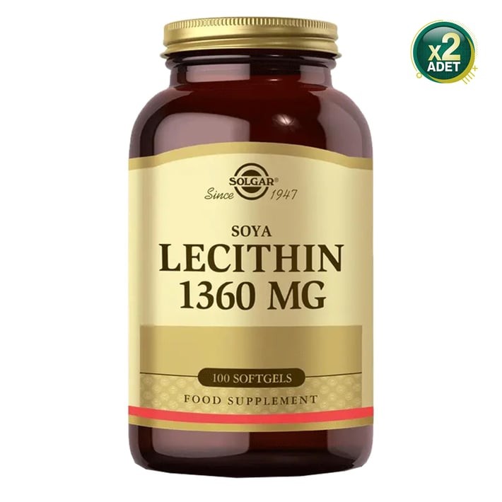 Solgar Soya Lecithin 1360 mg 100 Kapsül 2 Adet