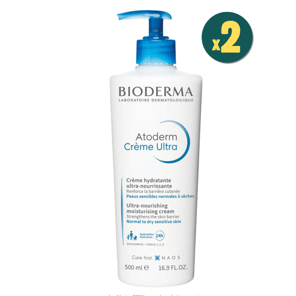 Bioderma Atoderm Cream Ultra 500 ml 2 Adet
