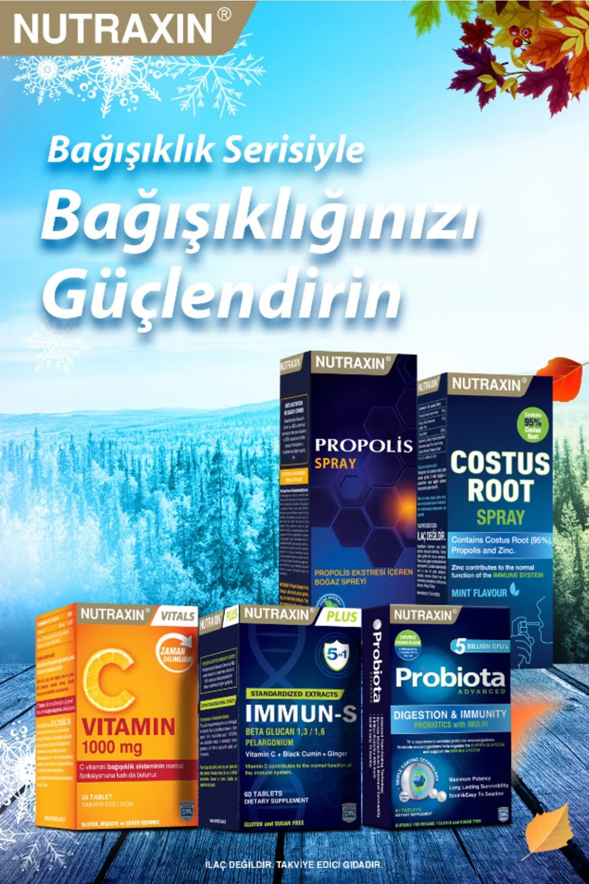 Nutraxin Immun-S - Vitamin Takviyesi 60 Tablet