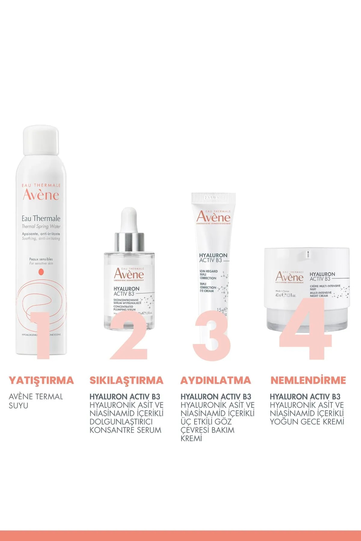 Avene Hyaluron Activ B3 Çok Yoğun Gece Kremi 40 Ml