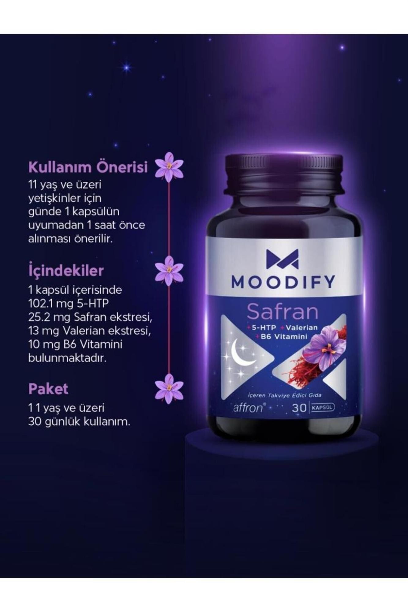 Moodify Safran 30 Kapsül